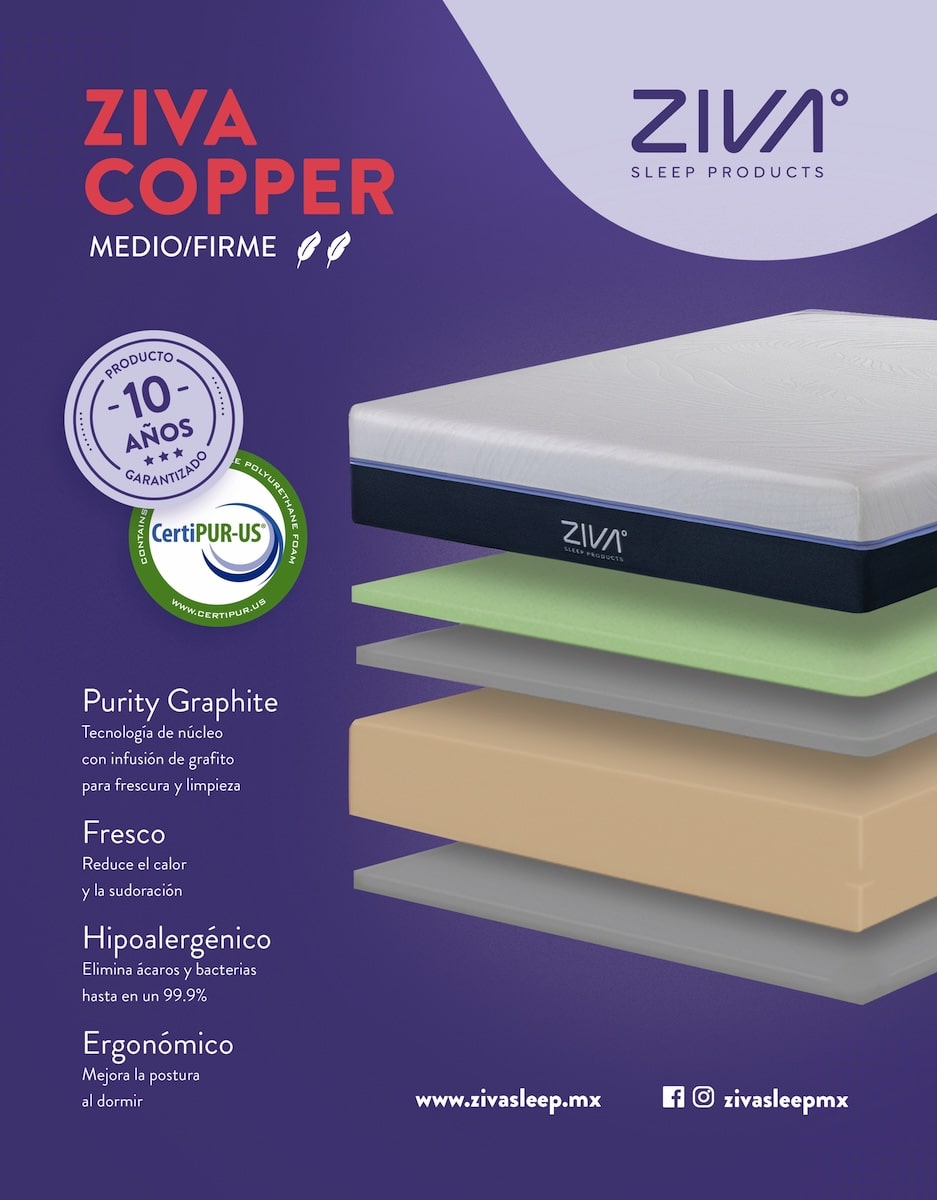 Colchón ZIVA COPPER®