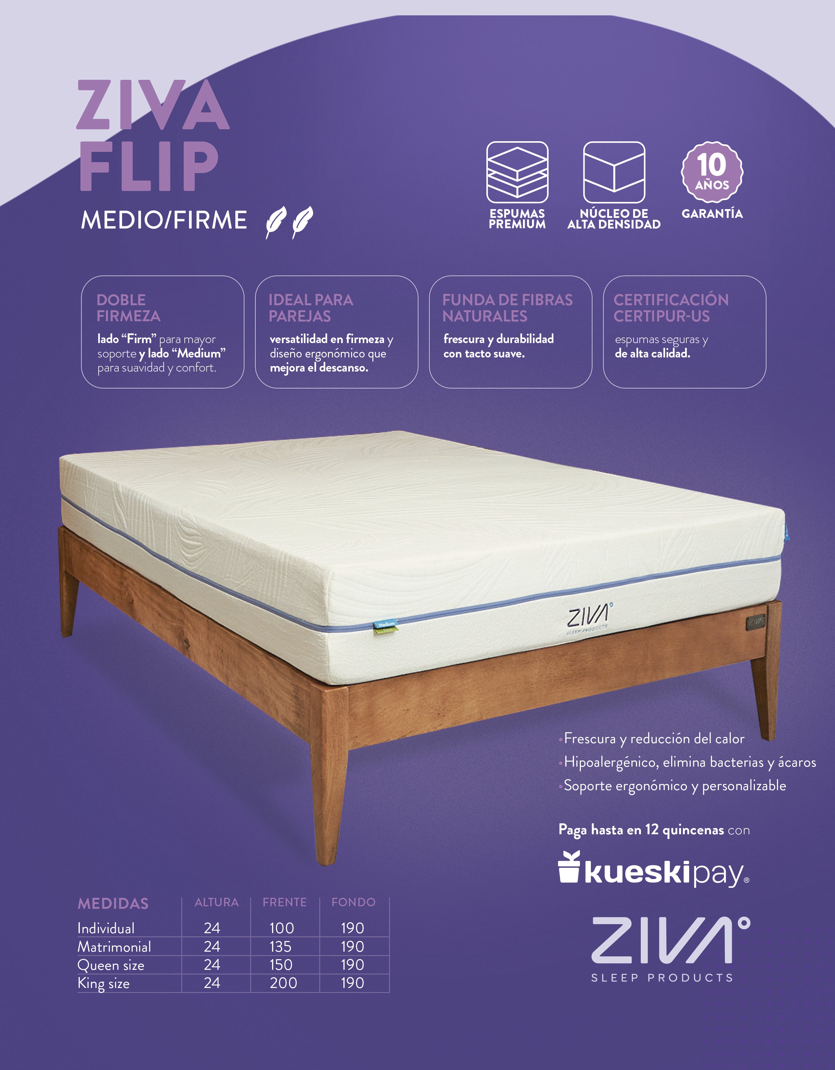 Colchón ZIVA FLIP®