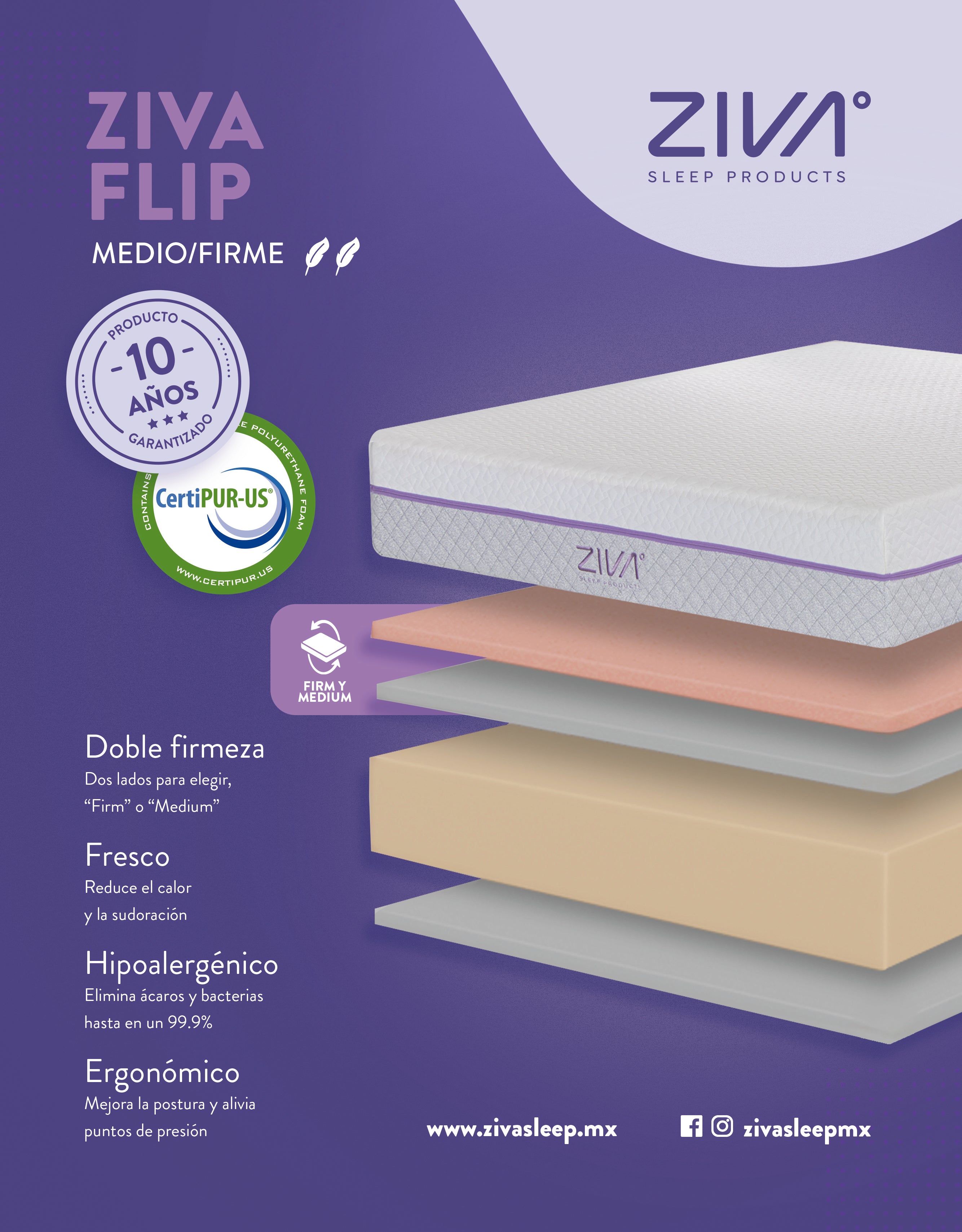 Colchón ZIVA FLIP®