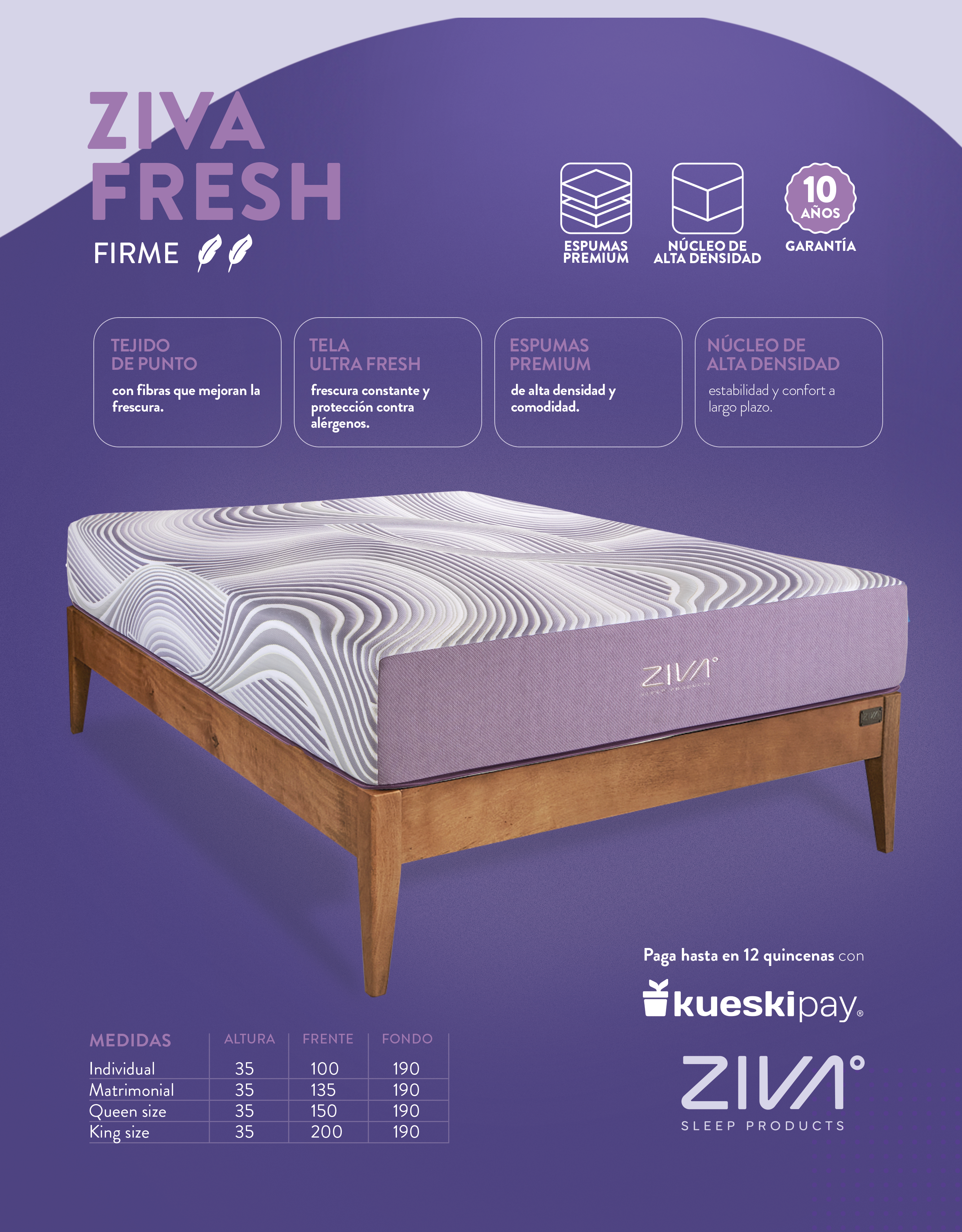 Colchón ZIVA FRESH